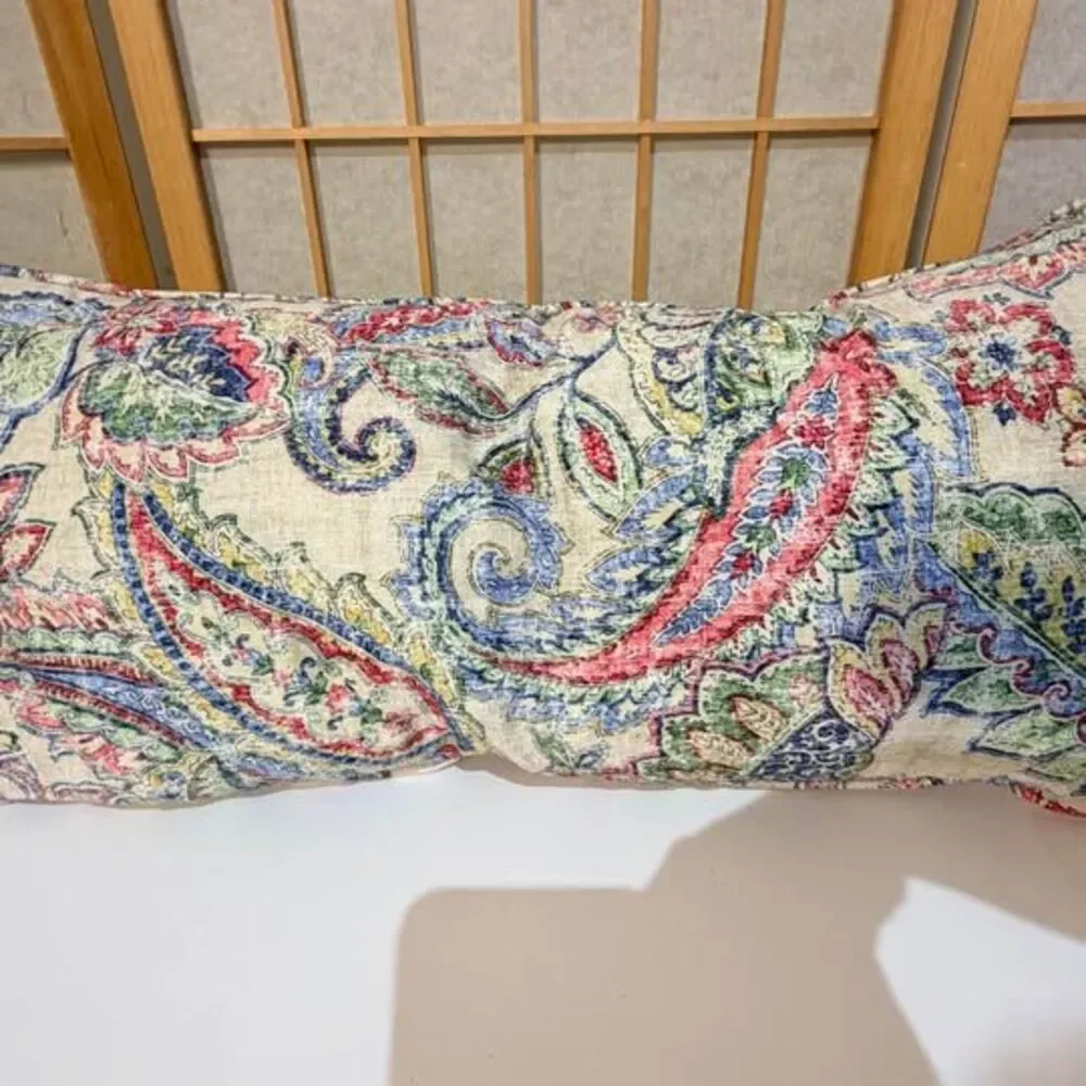 Newport Paisley Lumbar Pillow NWT $10 Stamford